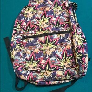 RARE Vintage Yu-Gi-Oh Anime Character Print Backpack 1996